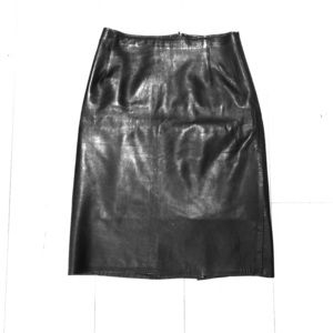 Saks 5th Avenue/Lambskin/Leather/ Pencil Skirt